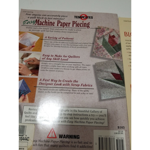 Bloom creek quilts/easy machine paper piecing books item no.475 - Picture 5 of 6